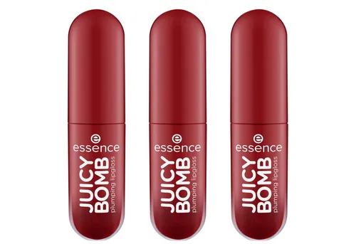 Essence Lipgloss JUICY BOMB PLUMING LIPGLOSS, 3-tlg., für ein unwiderstehlich glänzendes Finish