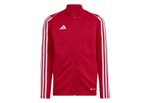 adidas Performance Sweatjacke rot 176 - Trainingsjacke aus 100% Polyester, ideal für sportliche Aktivitäten und bietet hohen Tragekomfort.