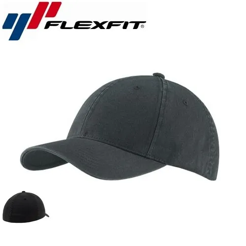 Flexfit Garment Washed Baseball Cap L/XL Schwarz