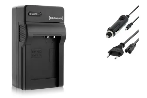 mtb more energy Ladegerät BLACK für Akku-Typ: Nikon EN-EL12, ENEL1 Kamera-Ladegerät (600 mA, für Akku-Typ: Nikon EN-EL12, ENEL1, 4,2V, für Akku-Typ: Nikon EN-EL12, ENEL1)