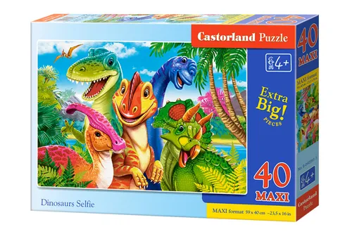 Puzzle 40  el. Maxi Dinosaurs Selfie CASTORLAND B-040391 CASTOR 5904438040391