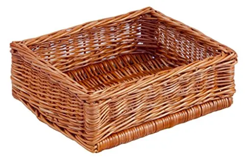 Korbgeflecht, Braun, T 29 x B 25 x H 10 cm