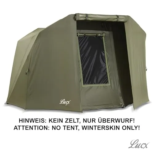 Lucx Winterskin Überwurf Overwrap Skin für Bivvy Coon Karpfenzelt 1 bis 2 Mann (Kein Zelt nur Überwurf)