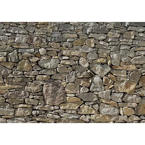 Produktbild Komar Steinmauer Fototapete STONE WALL 368 x 254 cm