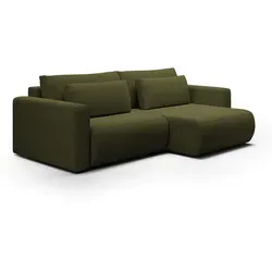 Petits-meubles Ecksofa, Grün, 240x149 cm