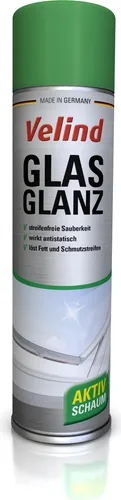 Velind Glasglanzspray mit Kraftschaum 400 ml