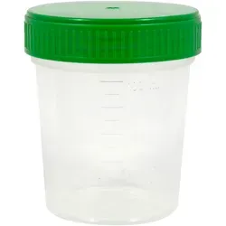 Urinbecher mit Schraubdeckel einzelverpackt von Dr. JUNGHANS