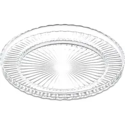 3er Set Teller Glas Glasteller flach Dessertteller Kuchenteller Gebäckteller Servierteller Ø17cm