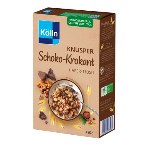 GOURVITA DE Kölln Müsli Knusper Schoko-Krokant, 450g 11484