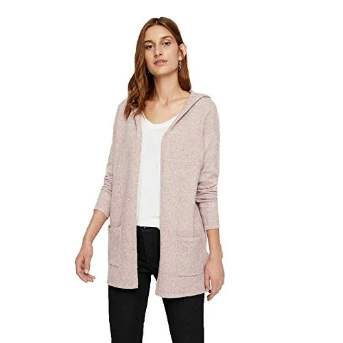 Vero Moda Strickjacke VMDoffy - Strickjacke in trendy Puderfarbe, aus 94% recyceltem Polyester, ideal für lässige Outfits und pflegeleicht bei 30 °C.
