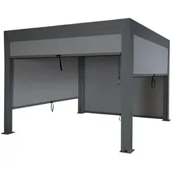 Berlinlodge Pergola, Anthrazit, Metall, 300x220x300 cm, Sonnen- & Sichtschutz, Pavillons & Pergolas, Pergolas