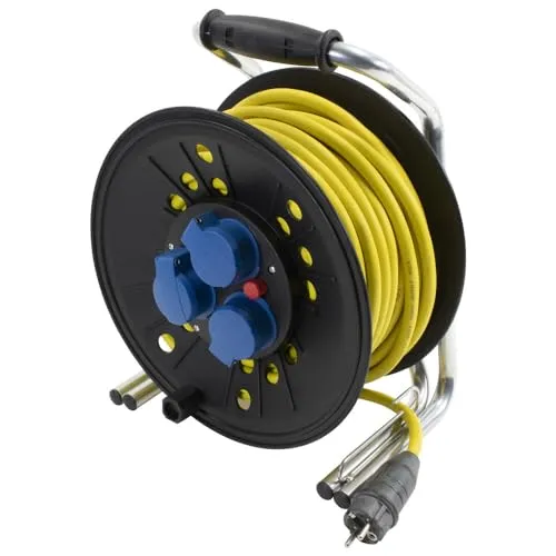 Dönges Leitungsroller Feuerwehr 230 V, 16 A in silber von Dönges