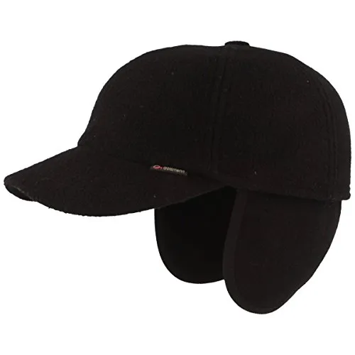 Gottmann Baseball Cap mit Ohrenklappen, schwarz, Größe 65