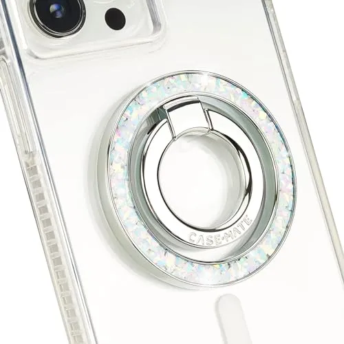 Case-Mate Magnetischer Telefonringhalter für iPhone MagSafe | Abnehmbarer Handy-Griff mit Funkelndem Diamant