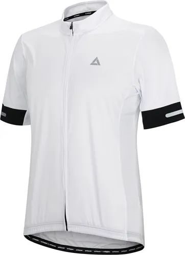 Airtracks Radtrikot Herren Pro Team Line II - Atmungsaktives Kurzarm-Fahrradtrikot in Weiß, schnell trocknend und elastisch, ideal für Radsportler. Erhältlich in den Größen S bis XXXL.