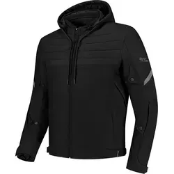 Rusty Stitches Motorradjacke Liam - Wasserdichte Motorrad Textiljacke mit abnehmbarer Kapuze, ideal für Biker, die Stil und Funktionalität suchen. Schütze Dich mit der atmungsaktiven HUMAX® Klima-Membran und genieße den Komfort bei jedem Wetter.