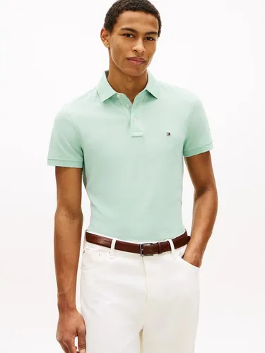 Tommy Hilfiger Herren 1985 Slim Polo MW0MW17771 S/S Polo, Grün, XXL - Authentisches Tommy Hilfiger Polo in modernem Slim Fit. Hochwertige Verarbeitung und stilvolles Design für jede Gelegenheit.