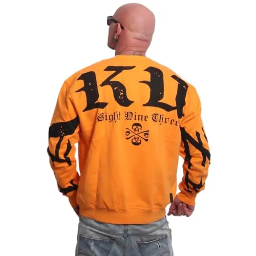 Yakuza Herren 3RD Oversized Pullover Oversized Sweatshirt von Yakuza