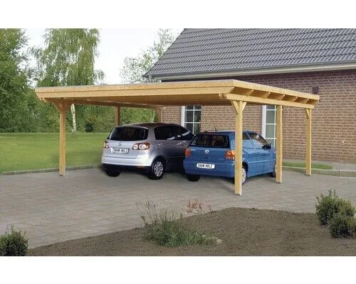 Doppelcarport SKAN HOLZ Emsland 613x604 cm von SKAN HOLZ