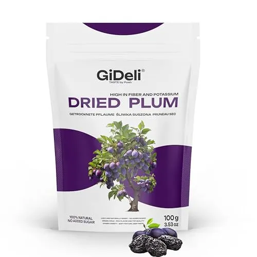 Produktbild GiDeli Getrocknete Pflaumen 100 g ohne stein Ungesüßt aus Chile