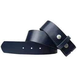 FRONHOFER Ledergürtel 18267 (1-St) Gürtel 4 cm, aus Rindsleder, Wechselgürtel für Herren/Damen blau Körperumfang 100 cm / Gesamtlänge 115 cm