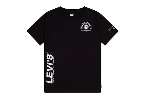 Levi's® Kids T-Shirt LVB URBAN PREP TEE für Jungen, mit Stickerei und Print in Schwarz 164 (14J)