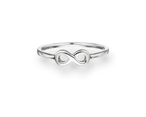 Glanzstücke München Silberring Infinity - zeitloses Design für unendliche Freundschaft - Fingerringe aus rhodiniertem Sterling Silber, ideal als Freundschafts- oder Vorsteckring mit einer wichtigen Botschaft.