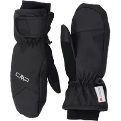 CMP Twill-Skifäustlinge für Kinder, Schwarz, 5 - Skihandschuh Fäustlinge für Kinder mit Clima Protect Membran, wasserdicht und atmungsaktiv. Ideal für kalte Tage dank 3M Thinsulate-Isolierung und Fleece-Innenfutter.