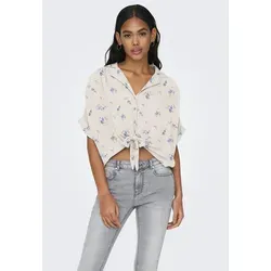 ONLY Female Hemd ONLPAULA - Elegantes Kurzarmhemd - Stylisches, normal geschnittenes Kurzarmhemd aus 100% Viskose mit nachhaltiger Livaeco-Qualität. Ideal für modische Outfits im Alltag.