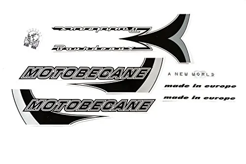 Fahrrad Dekor Satz Aufkleber Rahmen Frame Decal Sticker Motobecane Grau Weiß