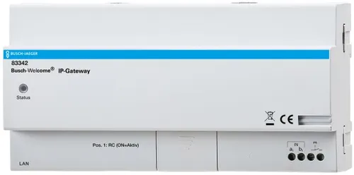 BUSCH 83342 IP-Gateway REG - IP-Gateway mit 10 TE, RJ-45 Anschluss, ideal für moderne Smart Home Anwendungen