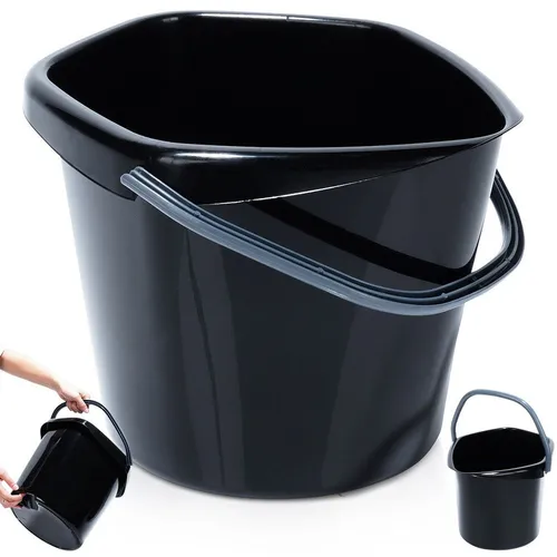 Eimer Putzeimer Kunststoff-Eimer Plastikeimer schwarz 5 L