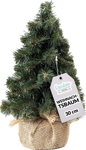 Creative Home Künstlicher Weihnachtsbaum | Größe 30 cm | Weihnachtsbaum Lleiner Kegel | für Tisch, Schreibtisch, Fensterbrett, Büro | für Innen, für Außen | Geschenk zur Dekoration