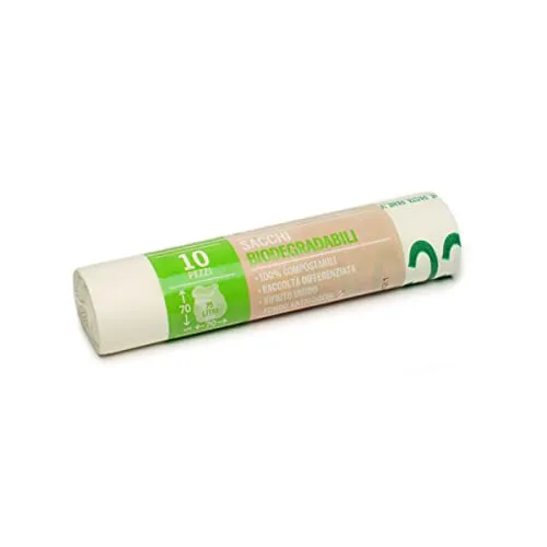 GALLO Müllsäcke, biologisch abbaubar und kompostierbar, 70 x 70 cm, 75 l, groß