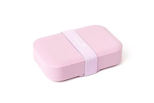 Amuse A-000001 Lunchbox / Brotdose in kompakter Größe für Schulranzen und Tornister, pinke Kinderbrotdose, Brotbüchse, Jausenbox, Bento Box Kinder.