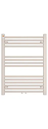 Badheizkörper Handtuchheizkörper mit Mittelanschluss weiß gerade 600 x 800 mm