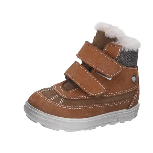 Ricosta Pedro Winterstiefel - Leder und Lammfell - Stiefel für Kinder mit strapazierfähigem Obermaterial aus Leder und kuscheligem Lammfell-Innenfutter, ideal für Komfort und Halt im Winter.