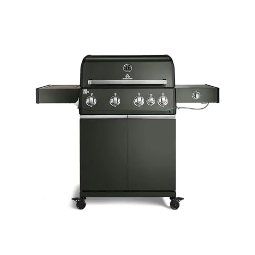 BURNHARD® Gasgrill Big FRED Deluxe mit 4 Brennern - Leistungsstarker Gasgrill mit 21,2 kW für gleichmäßige Hitzeverteilung und ideale Grillergebnisse. Die große Grillfläche von 70 x 41,5 cm bietet Platz für bis zu 15 Personen – perfekt für gesellige Grillabende.