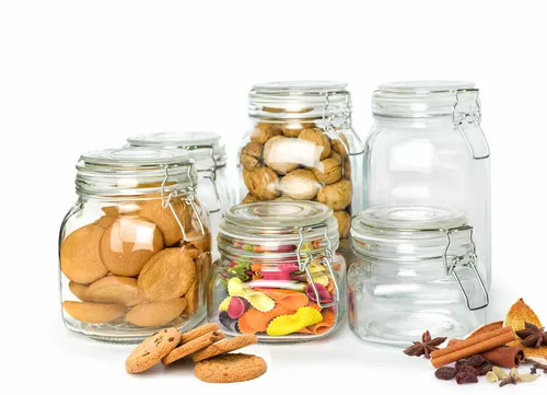 6tlg Set Einmachgläser mit Bügelverschluss - Vorratsgefäße & -gläser, vielseitiges Set mit 2x1,5L, 2x1L und 2x500ml Gläsern, ideal für die sichere Aufbewahrung von Lebensmitteln und Einmachprojekten.