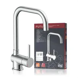 Küchenarmatur - Chrom - Niederdruck - Armatur mit schwenkbarem Auslauf, ideal für flexible Nutzung in der Küche, Topseller von MB Bad & Kueche GmbH