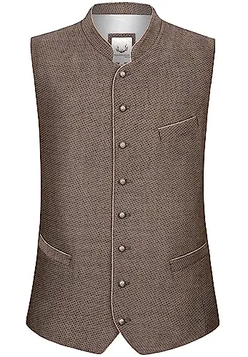 Stockerpoint Herren Trachtenweste Loris I Größen 44-60 I Traditionelle & hochwertige Weste mit verstellbarem Riegel I Perfekt für Trachten & Festlichkeiten