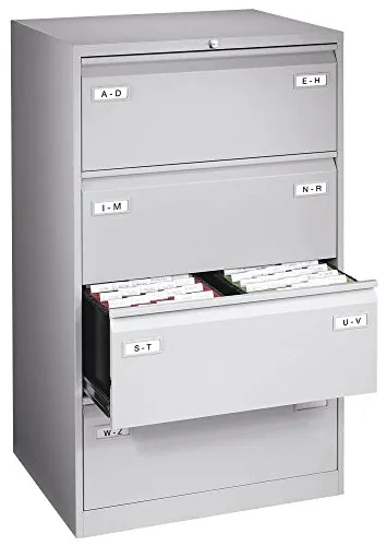 BISLEY LIGHT Hängeregistraturschrank lichtgrau - Diverse H – Ordnung im Büro leicht gemacht mit dem BISLEY LIGHT Hängeregistraturschrank: 4 Schubladen, hohe Tragkraft und Auszugssperre für maximale Sicherheit.