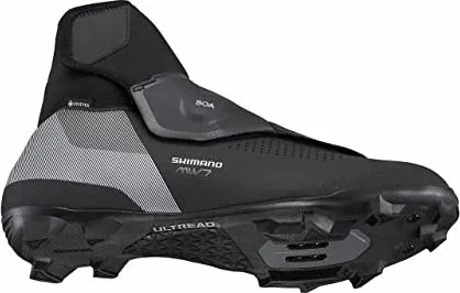 Shimano MW702 black (L01) 41 - Wasserdichter Fahrradschuh - Fahrradschuhe mit GORE-TEX Innenfutter, ideal für Mountainbiken und Rennradfahren, halten Ihre Füße bei jedem Wetter warm und trocken.