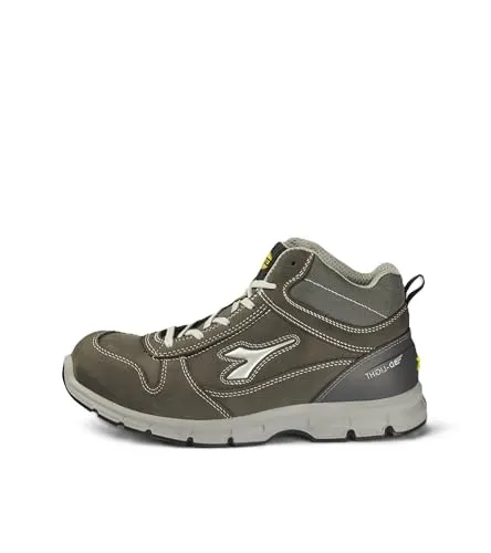 Diadora Unisex Run MID S3 SRC ESD - Grigio Castello, 42 EU - Laufschuhe mit Sicherheitsstandard S3 SRC und ESD-Schutz, ideal für den Einsatz in anspruchsvoller Umgebung.