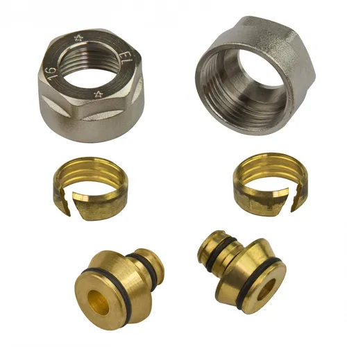 2x Klemmring Verschraubung Heizkörper 3/4 Zoll 17x2mm Verbundrohr