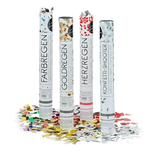 Party Popper Konfetti Blaster Set - 20 Stück - Konfetti Kanonen für alle Anlässe, schießen bis zu 8 m weit und sorgen für festliche Stimmung bei jeder Feier!