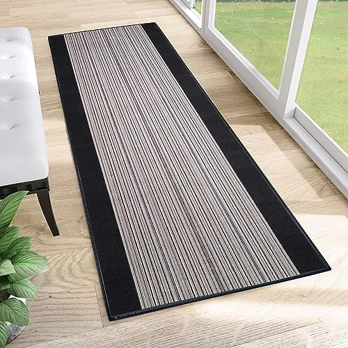 Tapiso Anti Rutsch Läufer 67x100 cm - Rutschfester Teppich für Flur, Küche und Wohnzimmer, pflegeleicht und fußbodenheizungsgeeignet – ideal für ein sicheres Zuhause.