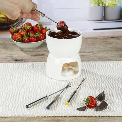 Bambelaa! Schokoladen Fondue Set mit 4 Gabeln
