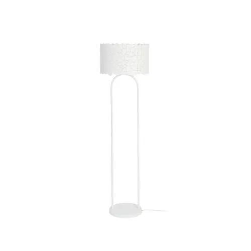 Lindby Stehlampe 'Aralena' - Moderne 1-flammige Stehleuchte in Weiß - Tisch- & Stehlampen, elegante Metallstehlampe mit E27-Sockel, ideal für stilvolle Innenräume und sorgt für gemütliches Licht.