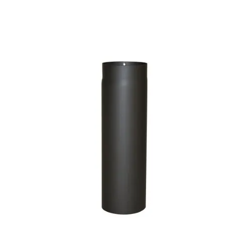 Kamino-Flam Ofenrohr Senotherm 120 x 500 mm, schwarz - Hitzebeständiges Ofenrohr mit einbrennlackierter Oberfläche für langlebige Nutzung. Ideal für eine effiziente Luftzirkulation in Ihrem Heizsystem.
